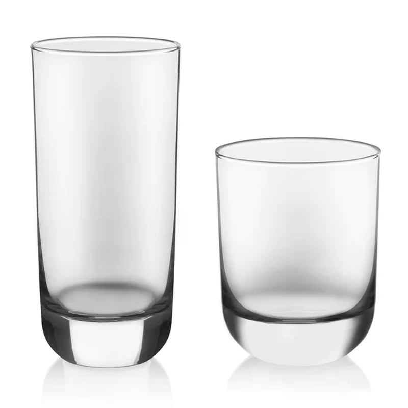 Libbey Polaris 16-Piece Tumbler and Rocks Glass Set