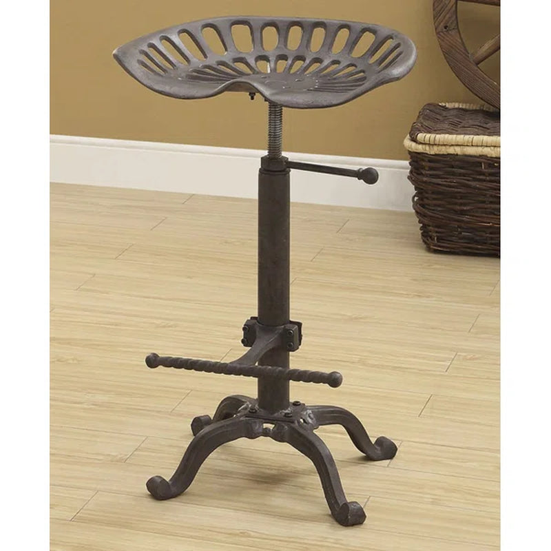 Enos Swivel Adjustable Height Bar Stool