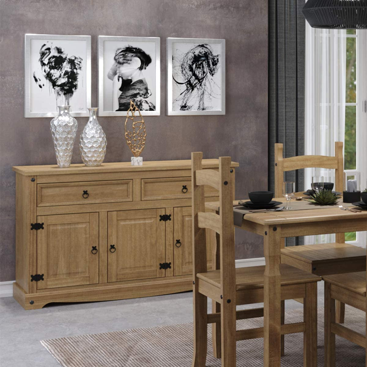 Wood Buffet Sideboard Corona | Furniture Dash