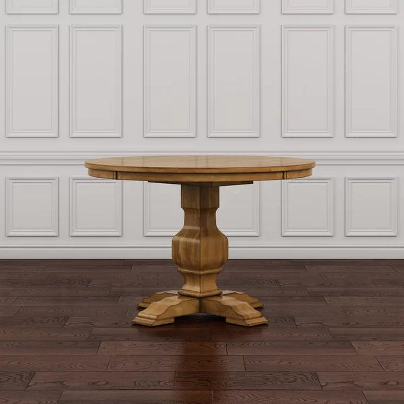 Arisa 45'' Solid Wood Pedestal Dining Table