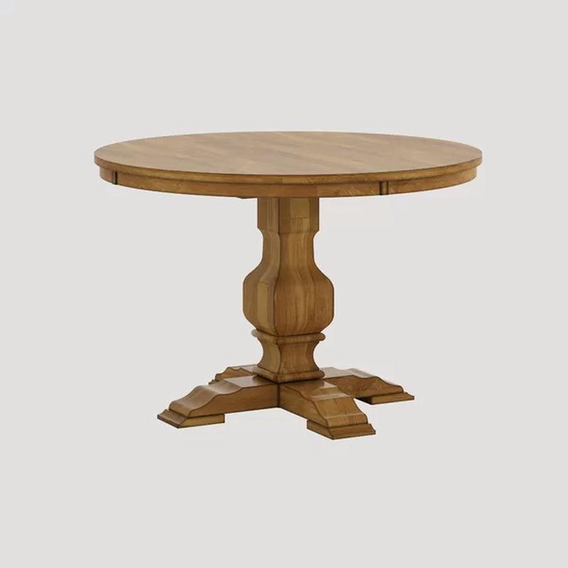Arisa 45'' Solid Wood Pedestal Dining Table