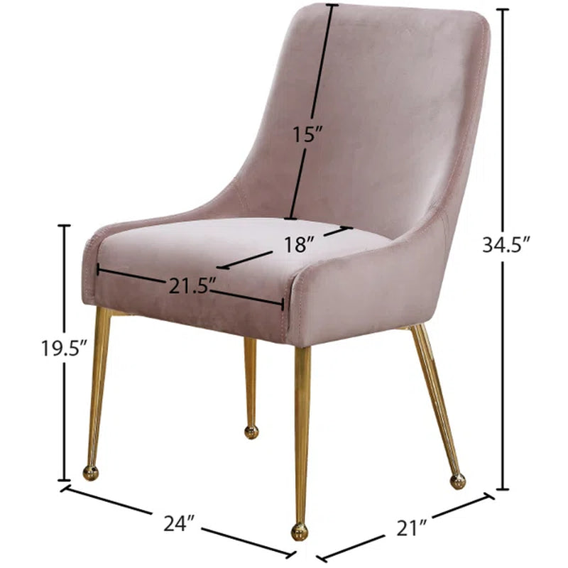 Rickyah Velvet Side Chair