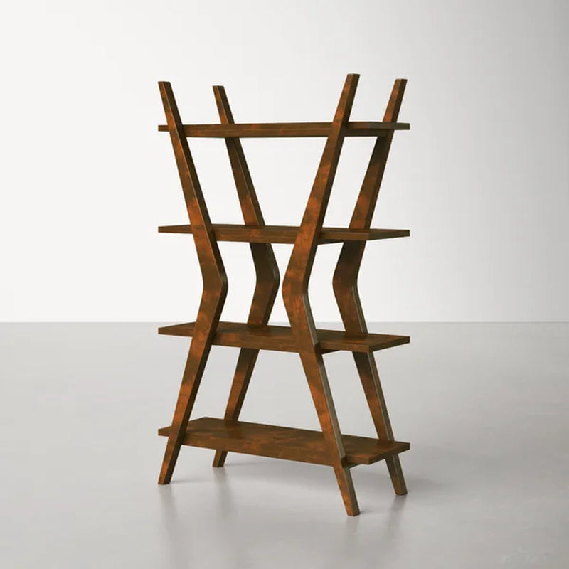 Eldorado 66'' H X 40'' W Solid Wood Etagere Bookcase
