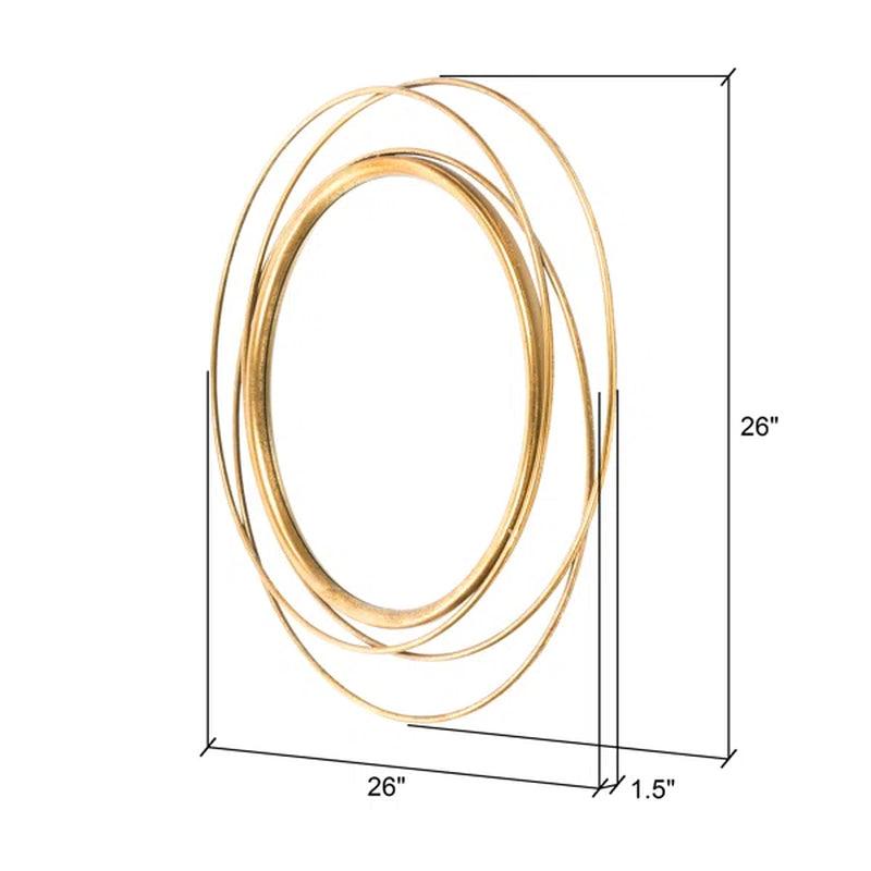 Ansley round Metal Wall Mirror