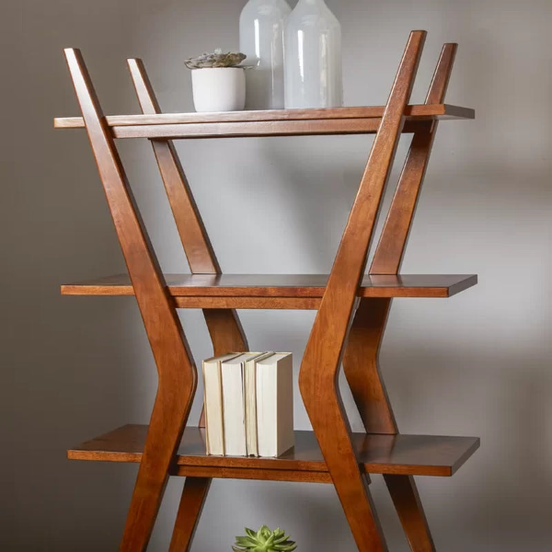 Eldorado 66'' H X 40'' W Solid Wood Etagere Bookcase