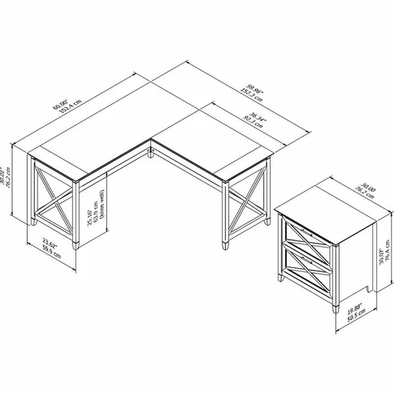 Cadell L-Shape Executive Desk
