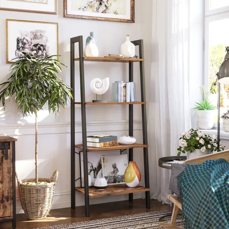 Parikh 54'' H X 22.1'' W Steel Etagere Bookcase