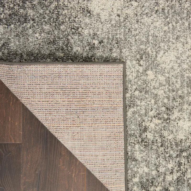 Abbate Power Loom Performance Charcoal Gray/Ivory/Midnight Blue Rug