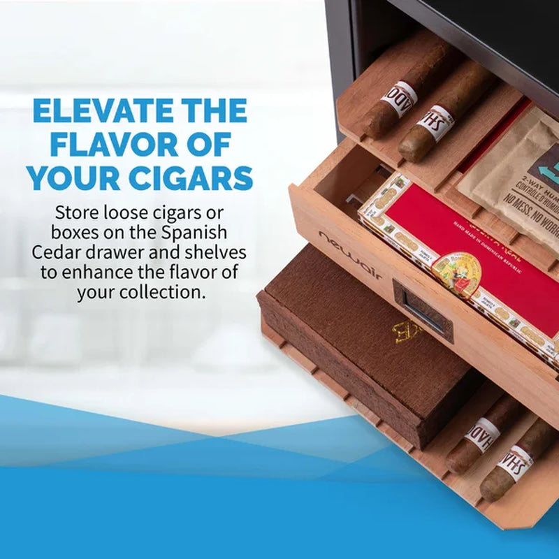 Newair Electric Cigar Humidor Wineador, Thermoelectric with Precision Digital Temperature Controls
