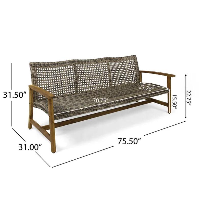 Bedingfield 75.5'' Wide Outdoor Patio Sofa