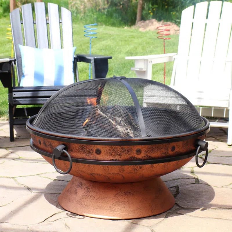 Hurst 24'' H X 31'' W Steel Wood Burning Outdoor Fire Pit