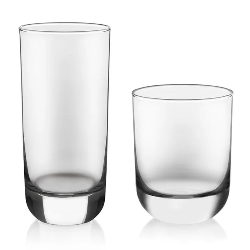 Libbey Polaris 16-Piece Tumbler and Rocks Glass Set