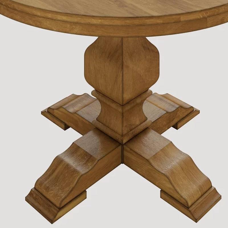 Arisa 45'' Solid Wood Pedestal Dining Table