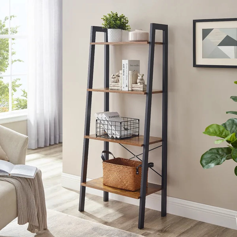 Parikh 54'' H X 22.1'' W Steel Etagere Bookcase
