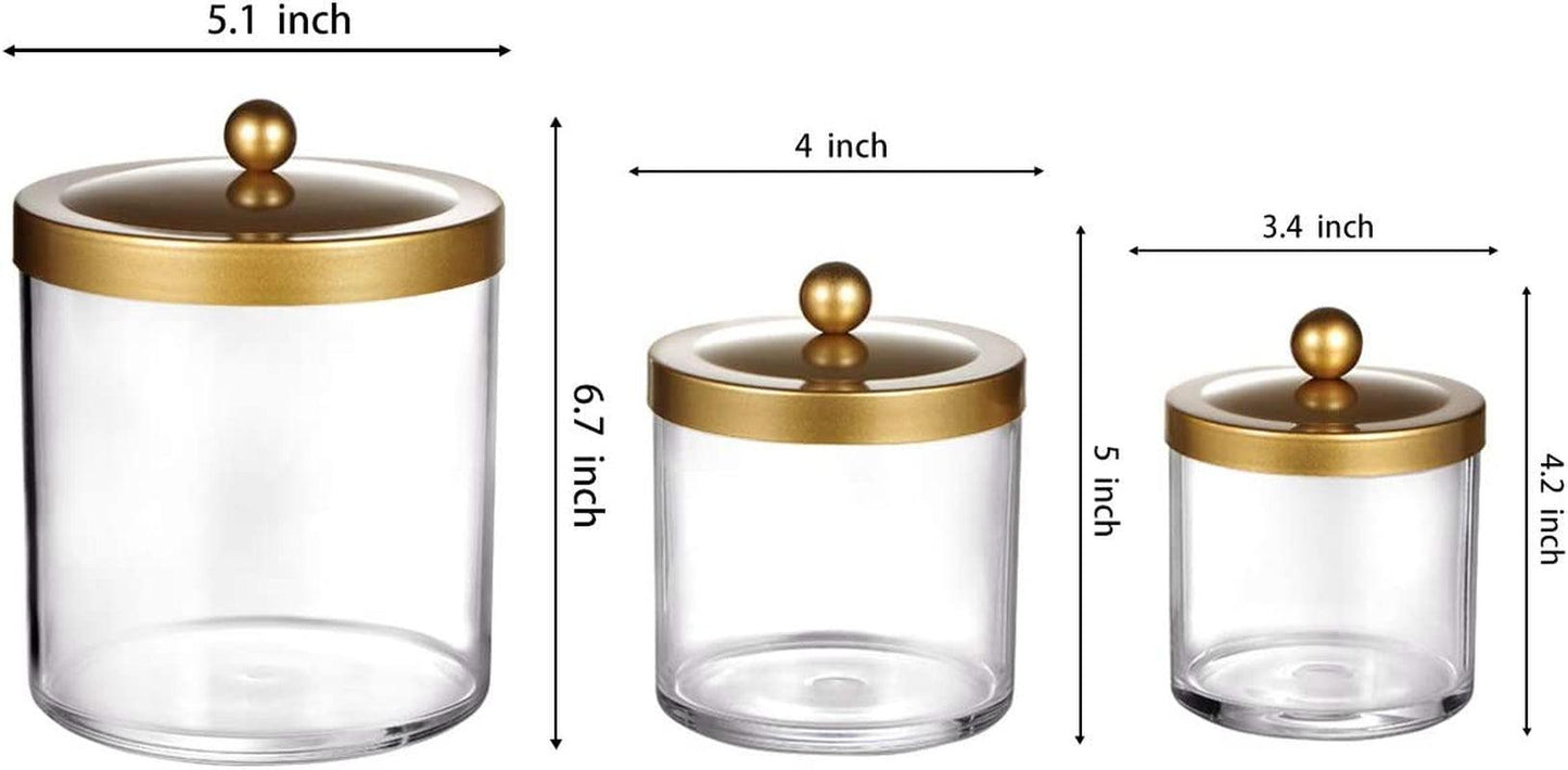 Apothecary Jars - Gold & Glass