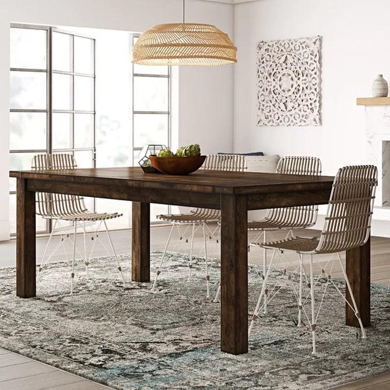 Aster 78.75'' Solid Wood Dining Table