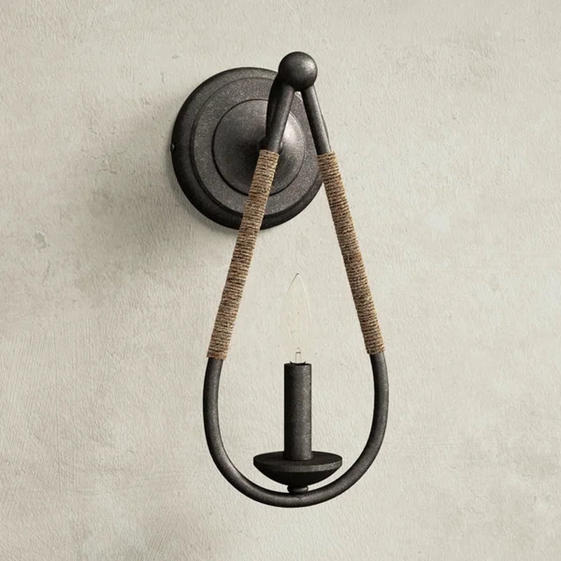 Monticello Steel Candle Wall Light