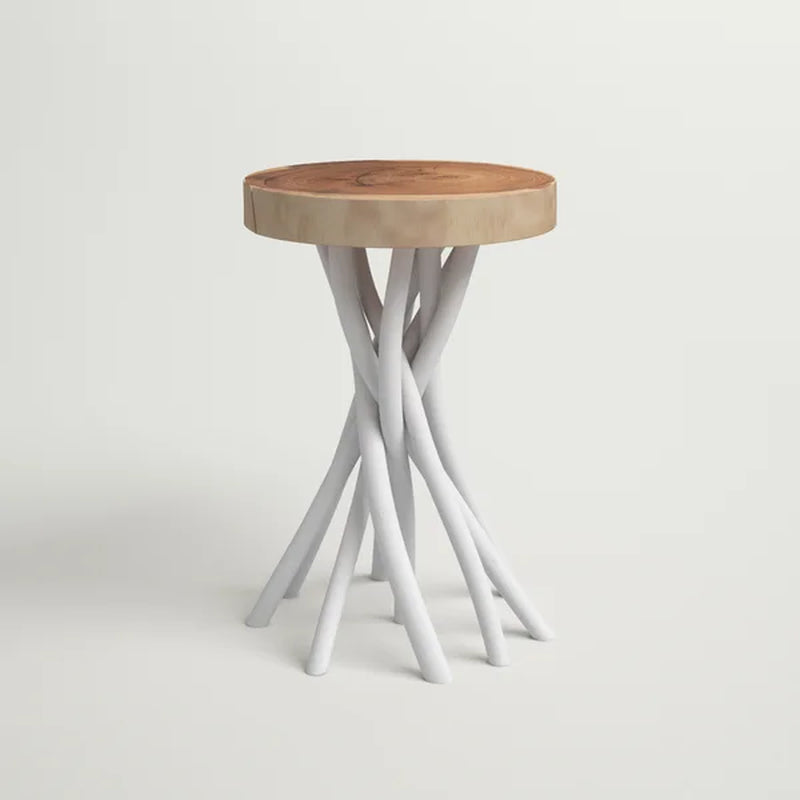 Selah 20'' Tall Solid Wood Tree Stump End Table