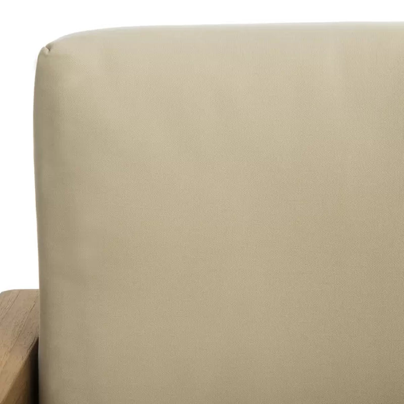 Melrose 76.8'' Wide Outdoor Teak Patio Sofa with Cushions
