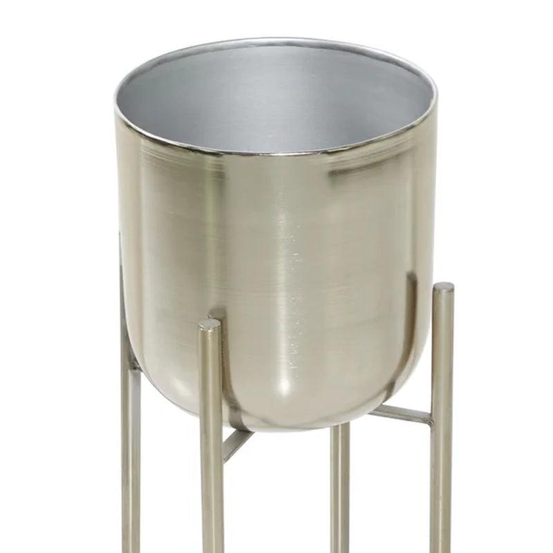 2-Piece Iron Pot Planter Set