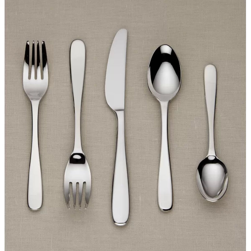 Lenox Stratton Stainless Steel Flatware - Set of 65
