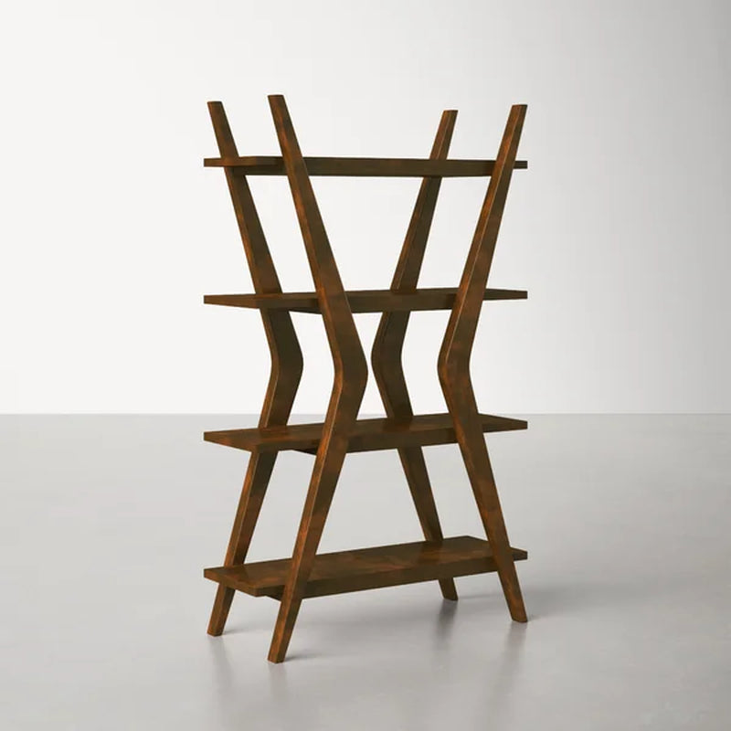 Eldorado 66'' H X 40'' W Solid Wood Etagere Bookcase