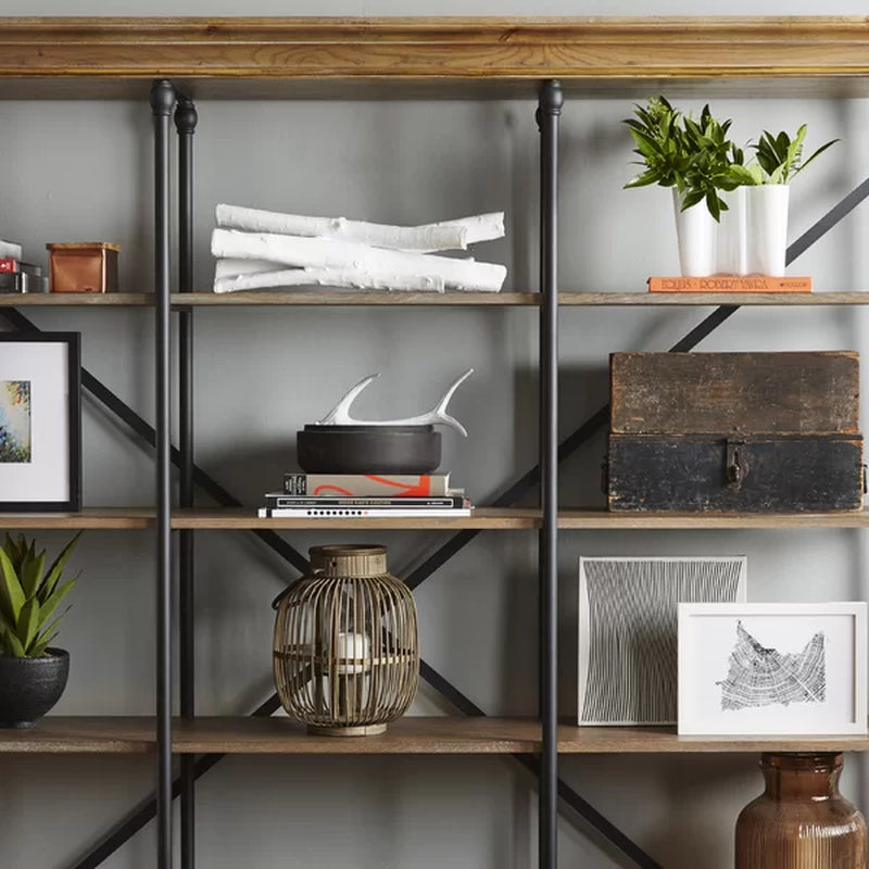 Nikolas 84.25'' H Etagere Bookcase