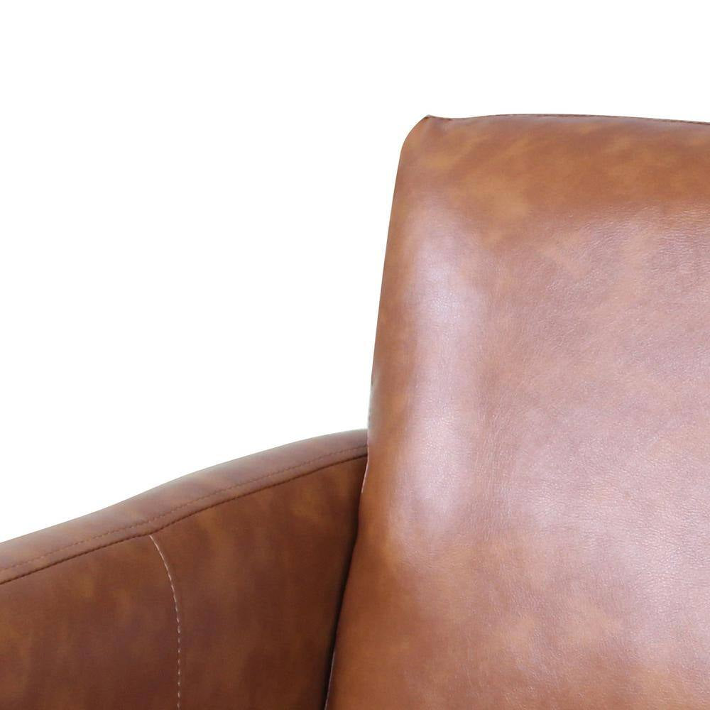 Denver Camel Swivel Chair with a Swivel Base (Set of 2)