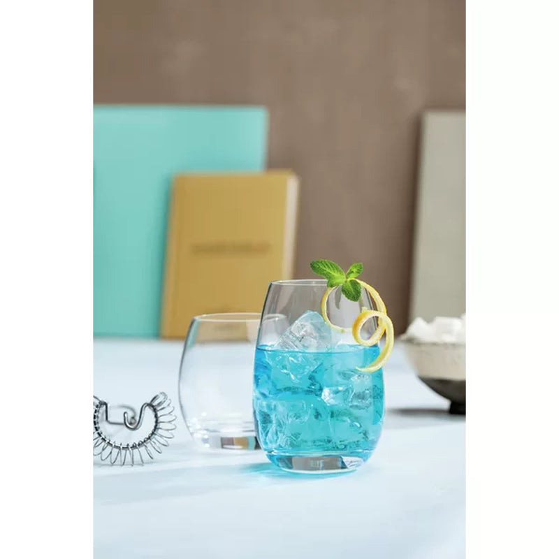 Luigi Bormioli Michelangelo Masterpiece 15.5 Oz Stemless Drinking Glasses