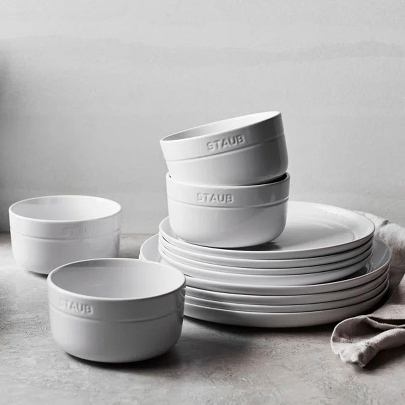 Staub Ceramic Dinnerware - Set of 12