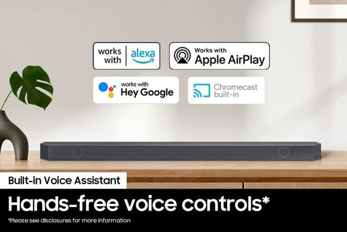 SAMSUNG HW-Q800B/ZA 5.1.2Ch Soundbar W/ Wireless Dolby Atmos, DTS:X, Q Symphony, Spacefit Sound, Built in Voice Assistant, Airplay 2, Game Pro Mode, Tap Sound, 2022