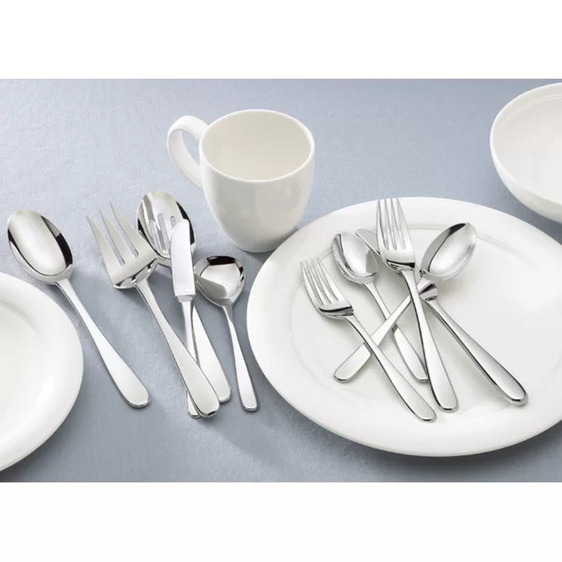Lenox Stratton Stainless Steel Flatware - Set of 65