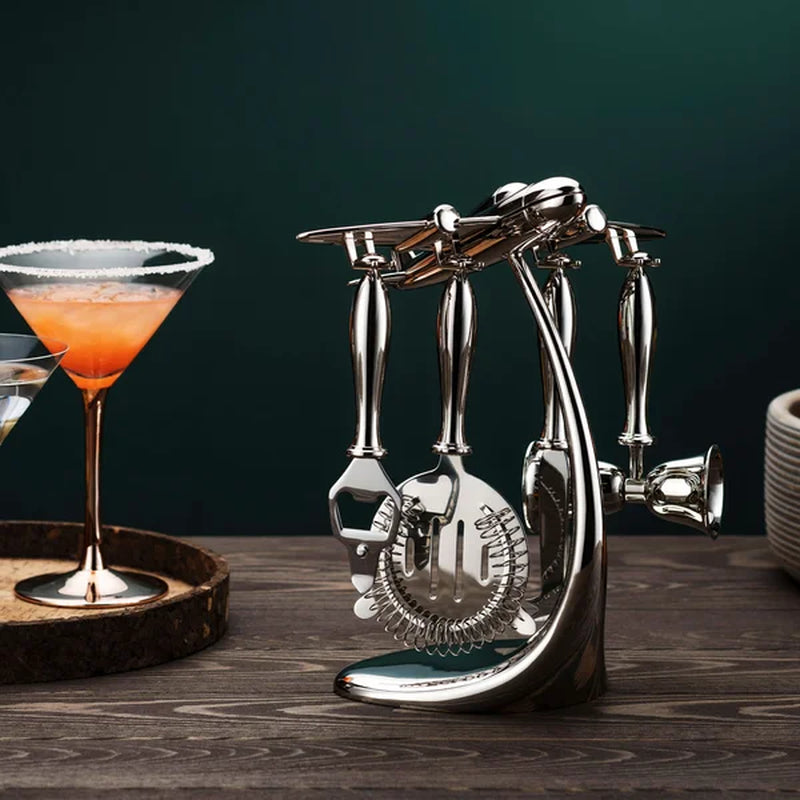Godinger Arwood Airplane Bar Tool Set