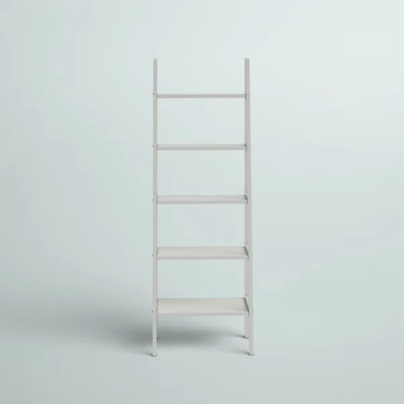 Saruhan 72'' H X 24.75'' W Solid Wood Ladder Bookcase