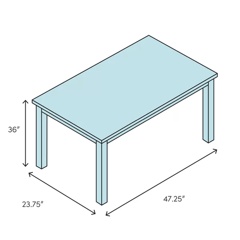 Wes Counter Height 47.25'' Solid Wood Dining Table