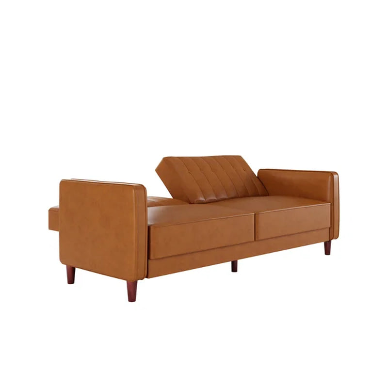 Vegan Leather Sleeper Sofa