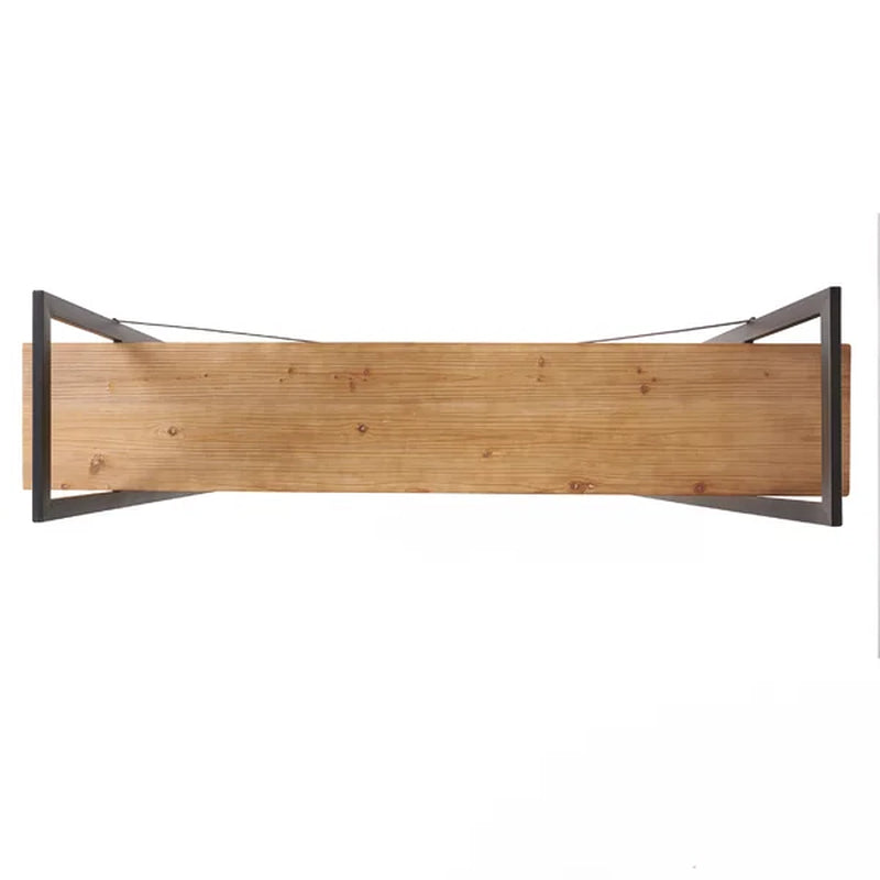 Gwyneth 79'' H X 72'' W Iron Etagere Bookcase