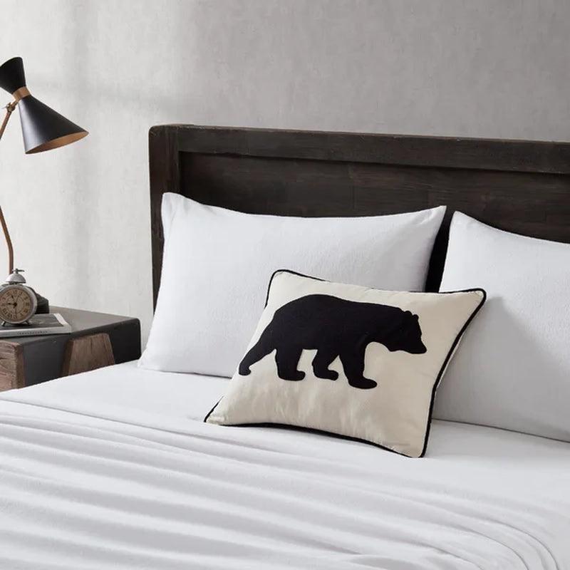 Bear Rectangular Cotton Pillow Cover & Insert