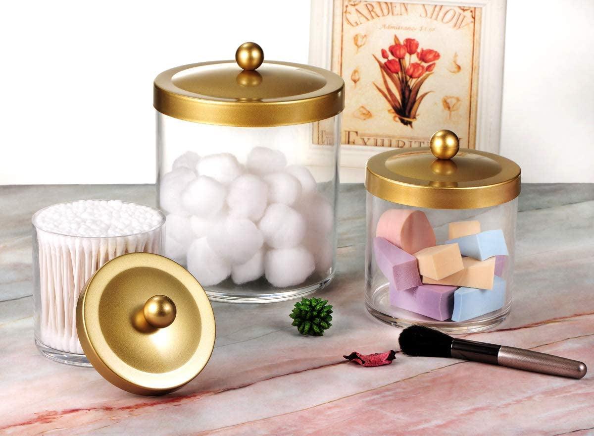 Apothecary Jars - Gold & Glass