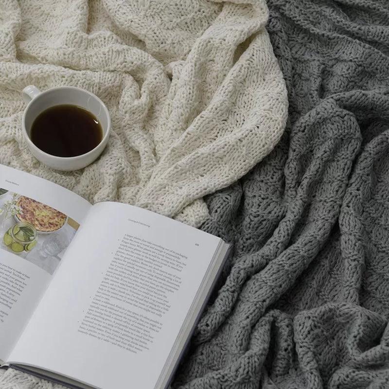 Bellago Knitted Tassel Throw