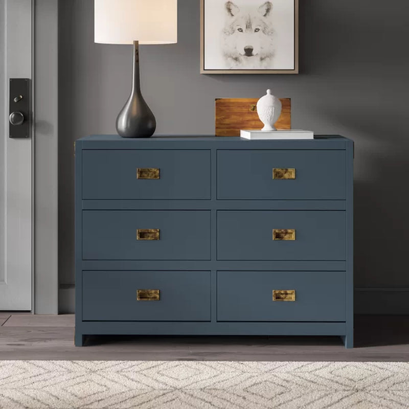 Hubble 45'' Wide 6 - Drawer Double Dresser