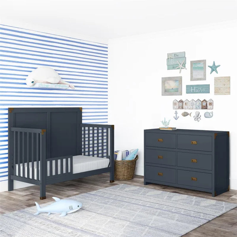 Hubble 45'' Wide 6 - Drawer Double Dresser