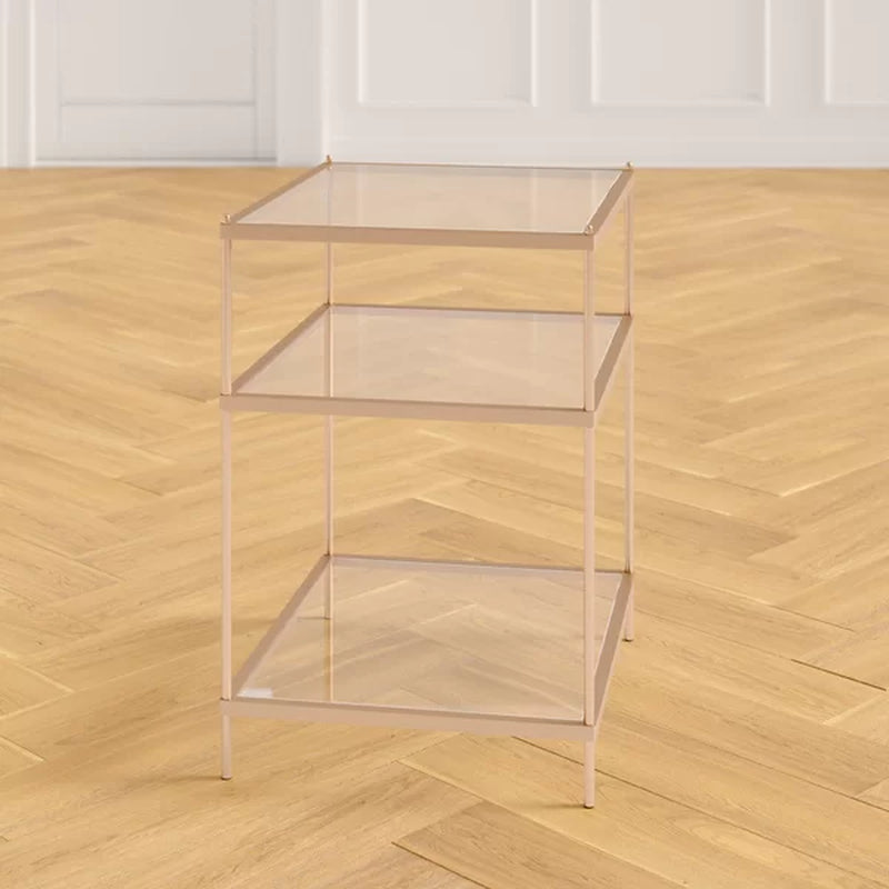 Peregrine 26.75'' Tall Glass End Table