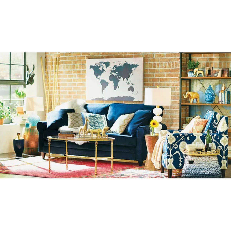 Zona 72'' H X 40'' W Solid Wood Etagere Bookcase