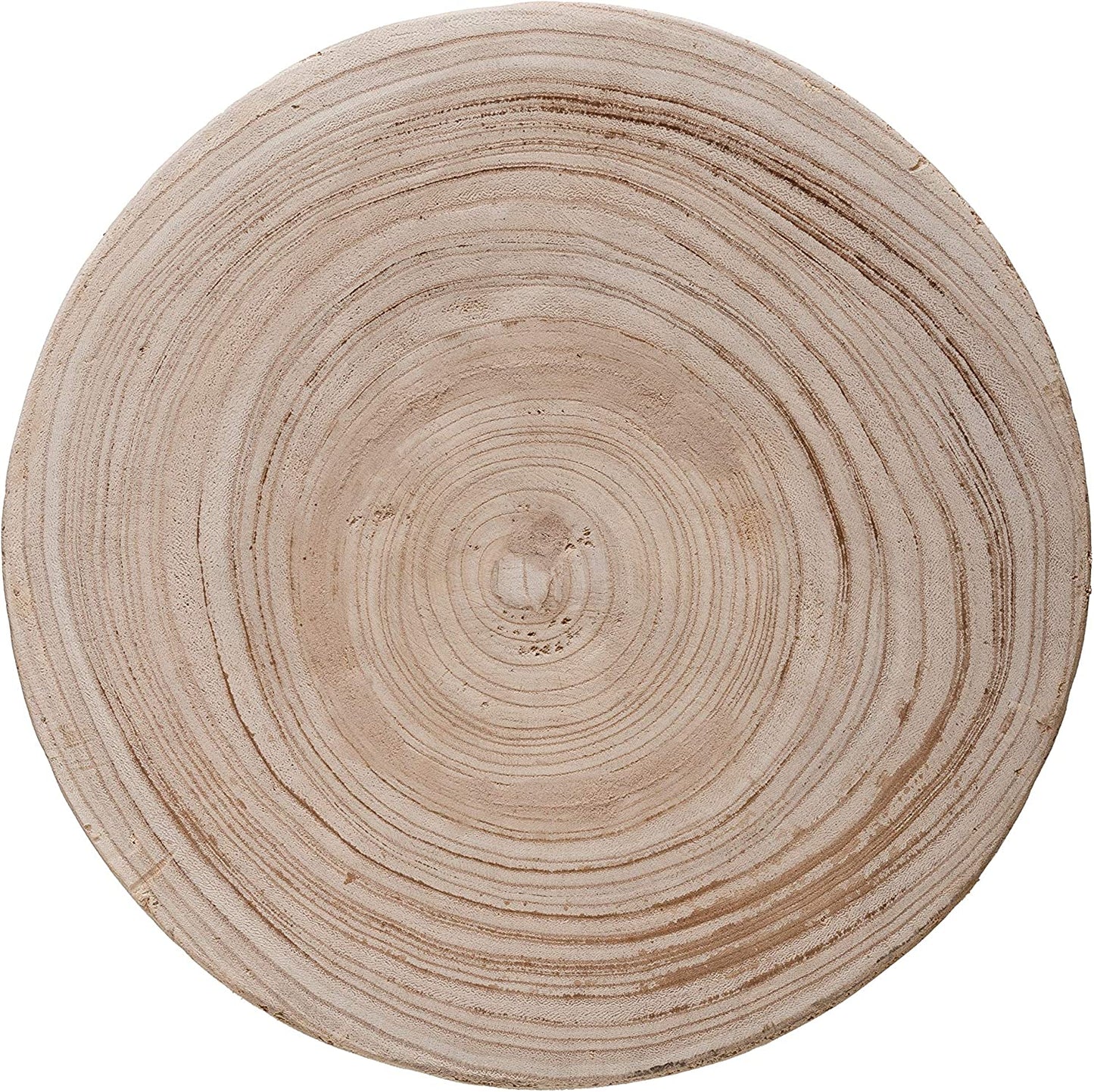Creative Co-Op Paulownia Wood Stool, Natural