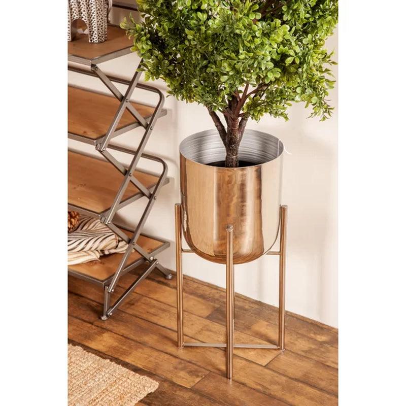 2-Piece Iron Pot Planter Set