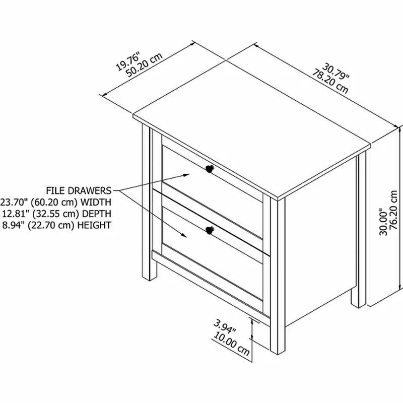 Adio 30.78'' Wide 2 -Drawer Lateral Filing Cabinet
