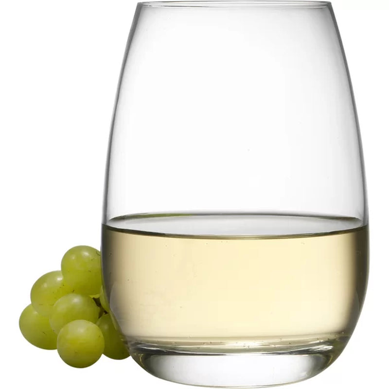 Luigi Bormioli Michelangelo Masterpiece 15.5 Oz Stemless Drinking Glasses