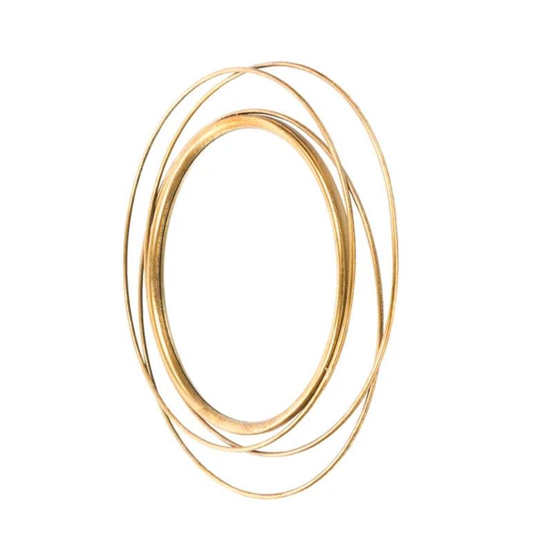 Ansley round Metal Wall Mirror