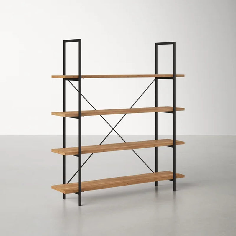Gwyneth 79'' H X 72'' W Iron Etagere Bookcase
